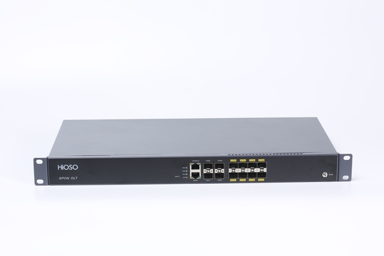 HA7308G-J 8PON GPON OLT সমর্থন WEB SNMP CLI 4 GE/10GE SFP/SFP+(10GE) অপটিক্যাল আপলিংক পোর্ট
