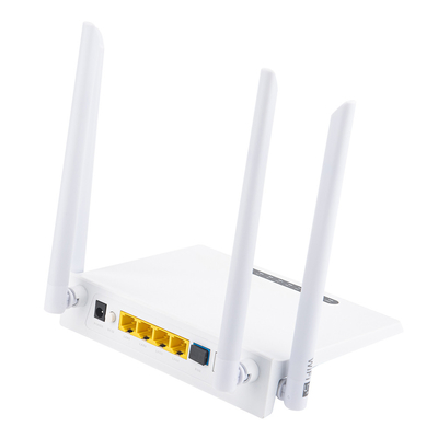FTTH FTTO সমাধানের জন্য HiOSO ডুয়াল ব্যান্ড ONU 4GE WIFI প্লাস্টিক কেসিং XPON ONU