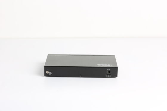 Hioso ইন্ডাস্ট্রিয়াল সুইচ 8 100 Mbps অটো অ্যাডাপ্টেড POE পোর্টস Epon Fiber 20KM ট্রান্সমিশন