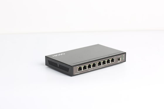 Hioso ইন্ডাস্ট্রিয়াল সুইচ 8 100 Mbps অটো অ্যাডাপ্টেড POE পোর্টস Epon Fiber 20KM ট্রান্সমিশন
